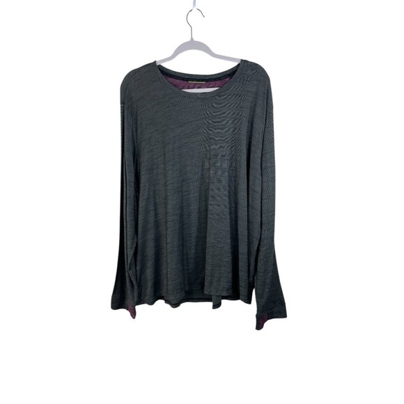 Bombas Womens Long Sleeve Top 2X Gray Merino Wool & Tencel Blend Soft Lightweigh - Picture 1 of 6